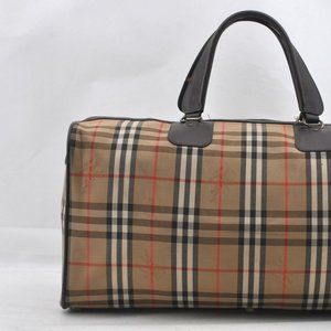 Leather travel bag Burberry Brown in Leather - 33604367